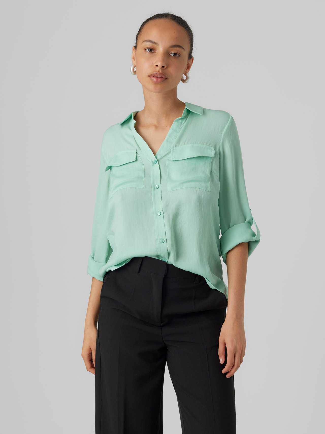 Skjorte | Mellemgrøn Vero Moda®