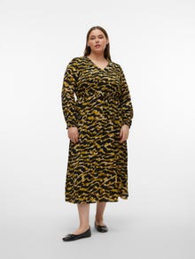 Vero Moda VMCGAIL Long dress -Avocado Oil - 10300988