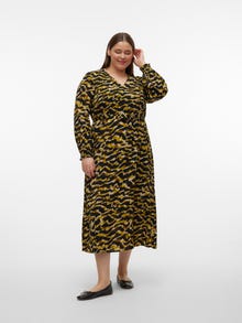 Vero Moda VMCGAIL Lange jurk -Avocado Oil - 10300988
