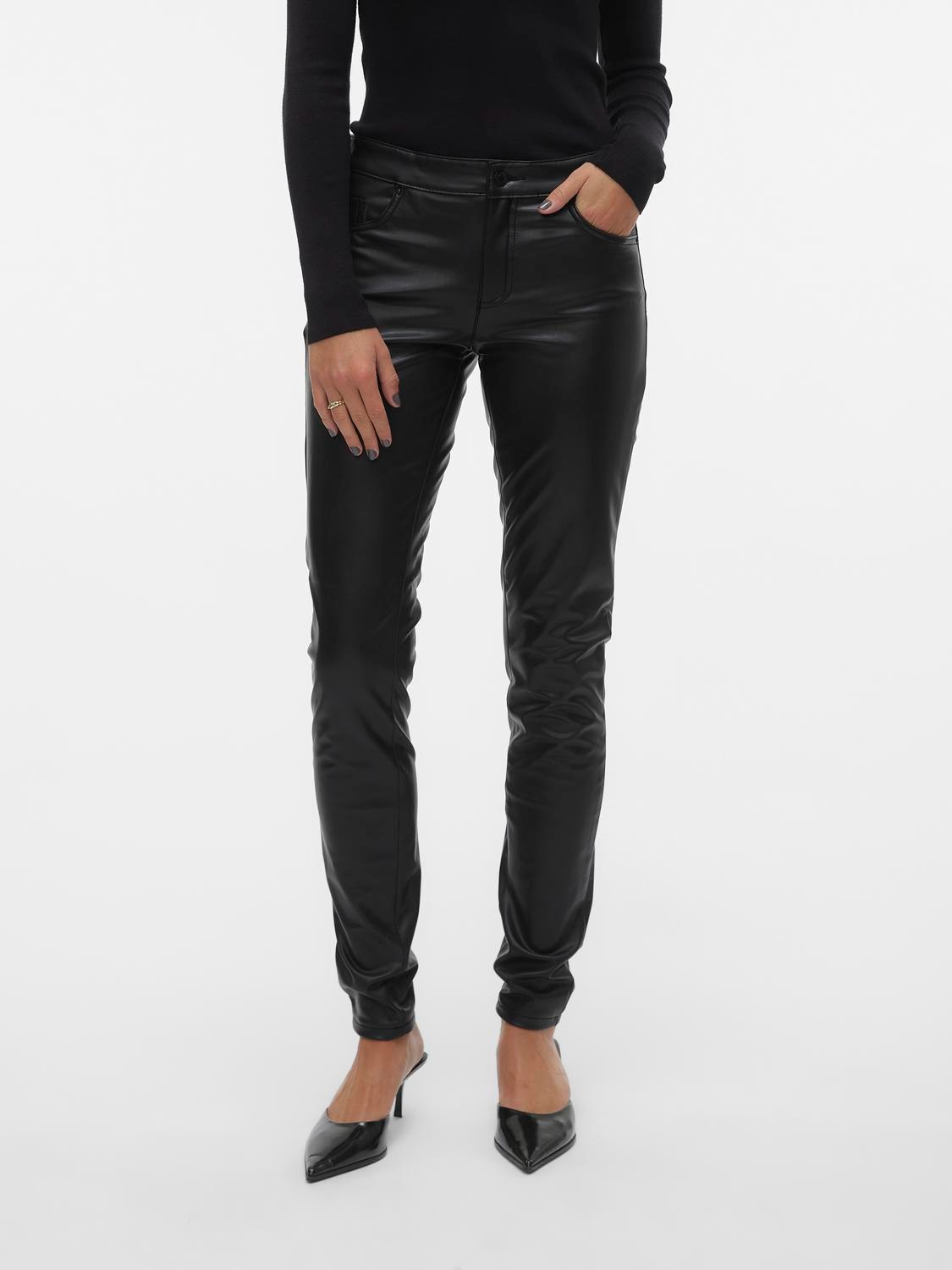 Vero Moda VMLUXE Trousers -Black - 10301141