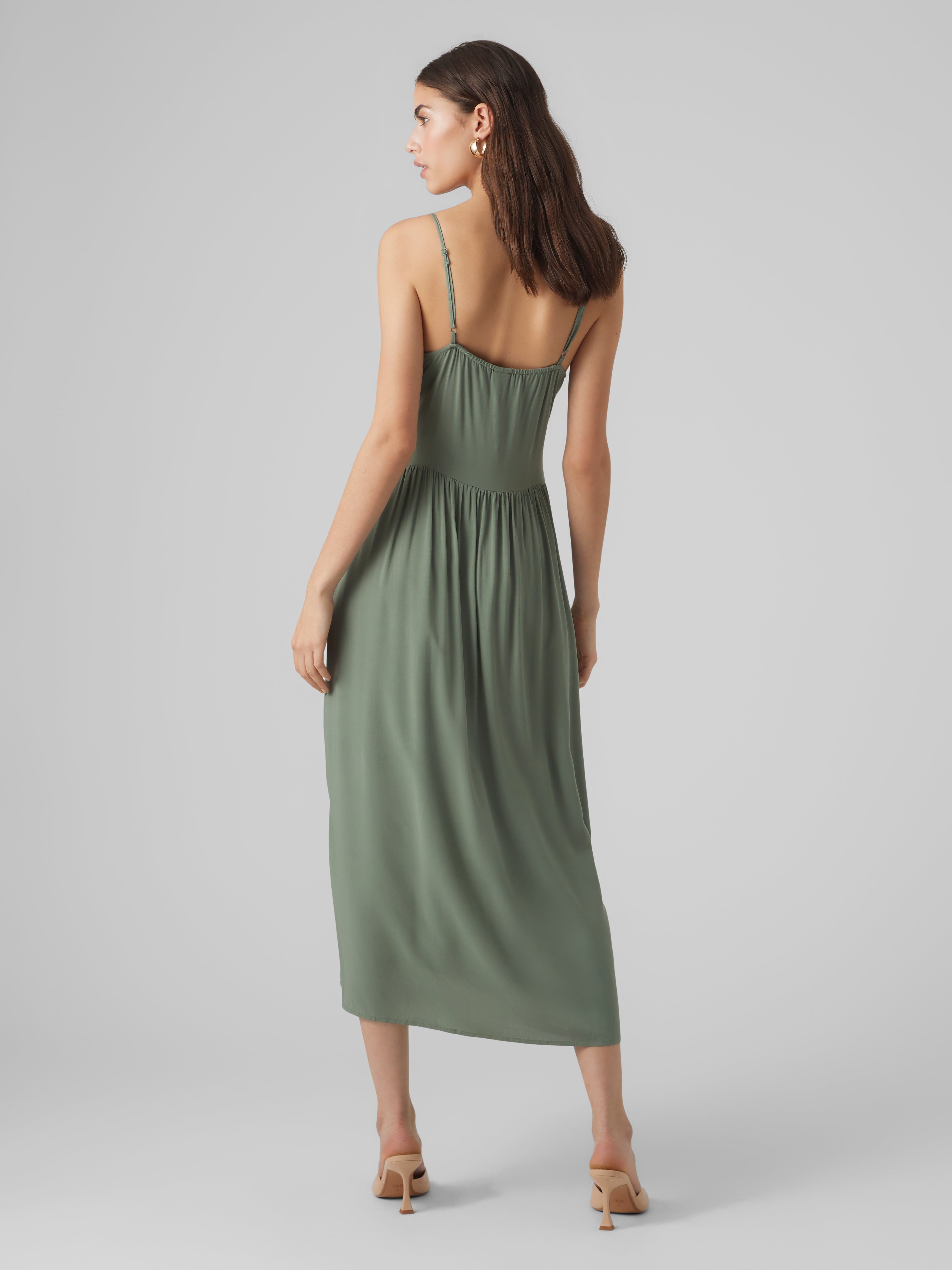 VMALBA Midi dress Medium Green Vero Moda