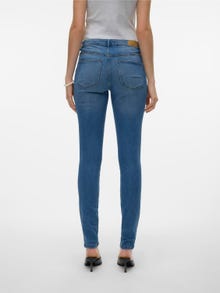 Vero Moda VMJUNE Middels høyt snitt Skinny Fit Jeans -Medium Blue Denim - 10301199