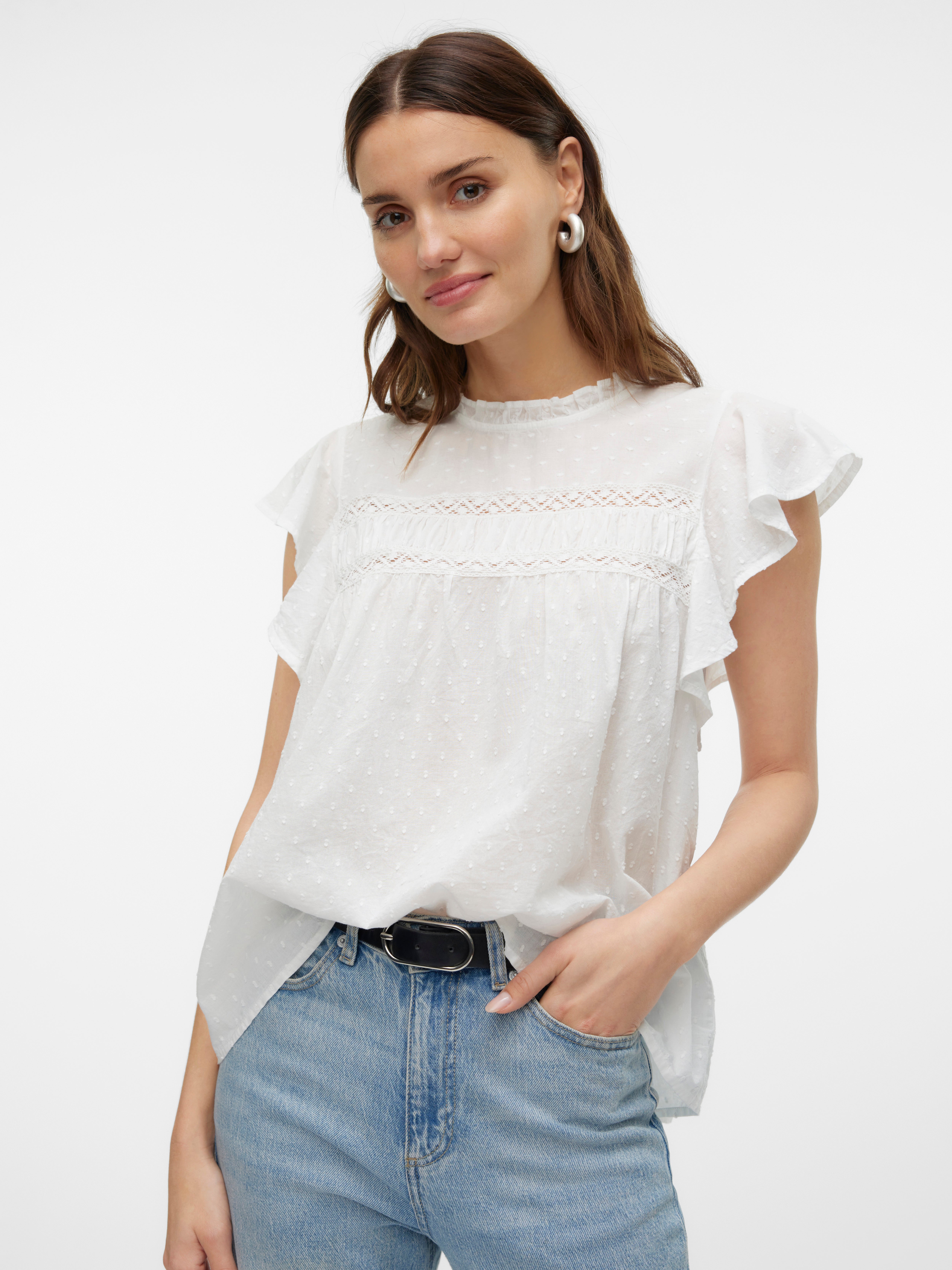 VERO MODA dam topp VMTRINE - Snow white main image 1