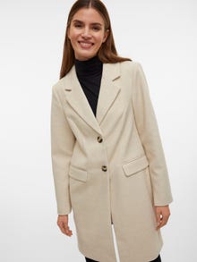 Vero Moda VMPOP Frakke -Oatmeal - 10301254