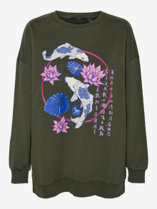 Vero Moda VMTANYA Sweatshirt -Rifle Green - 10301306