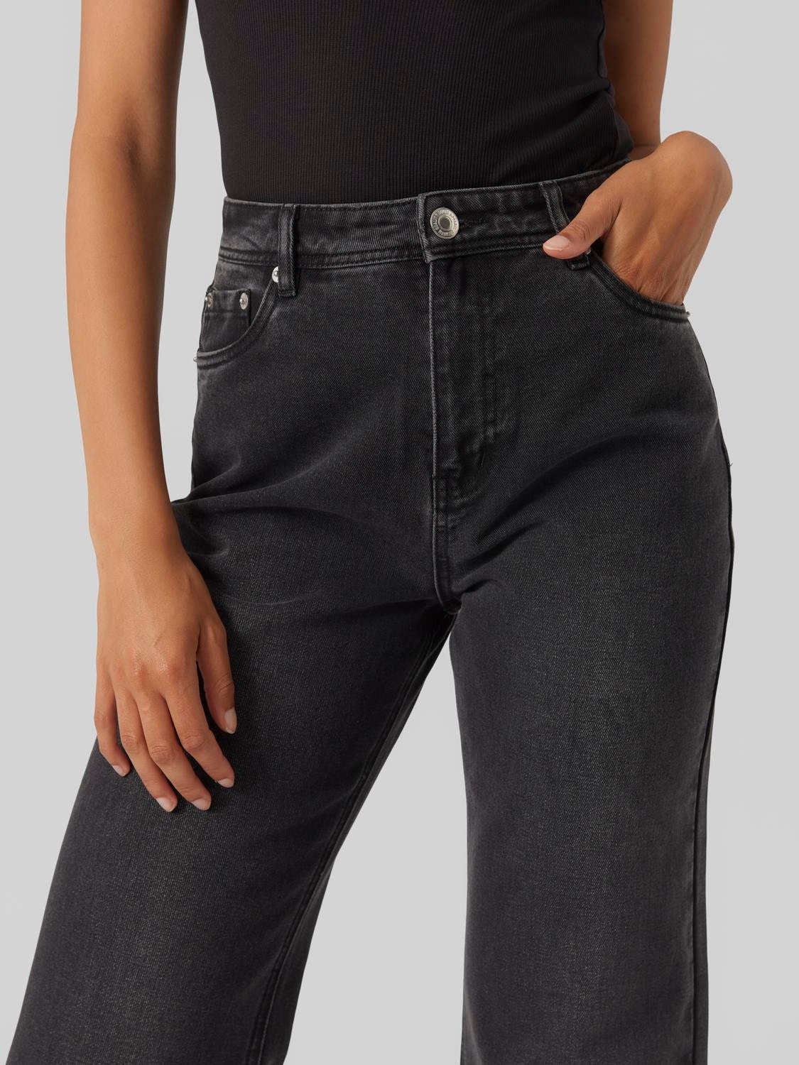 Vero Moda VMRACHEL Szeroki krój Jeans -Black Denim - 10301334