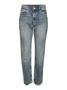 Vero Moda VMHAILEY Høj talje Straight fit Jeans -Medium Blue Denim - 10301377