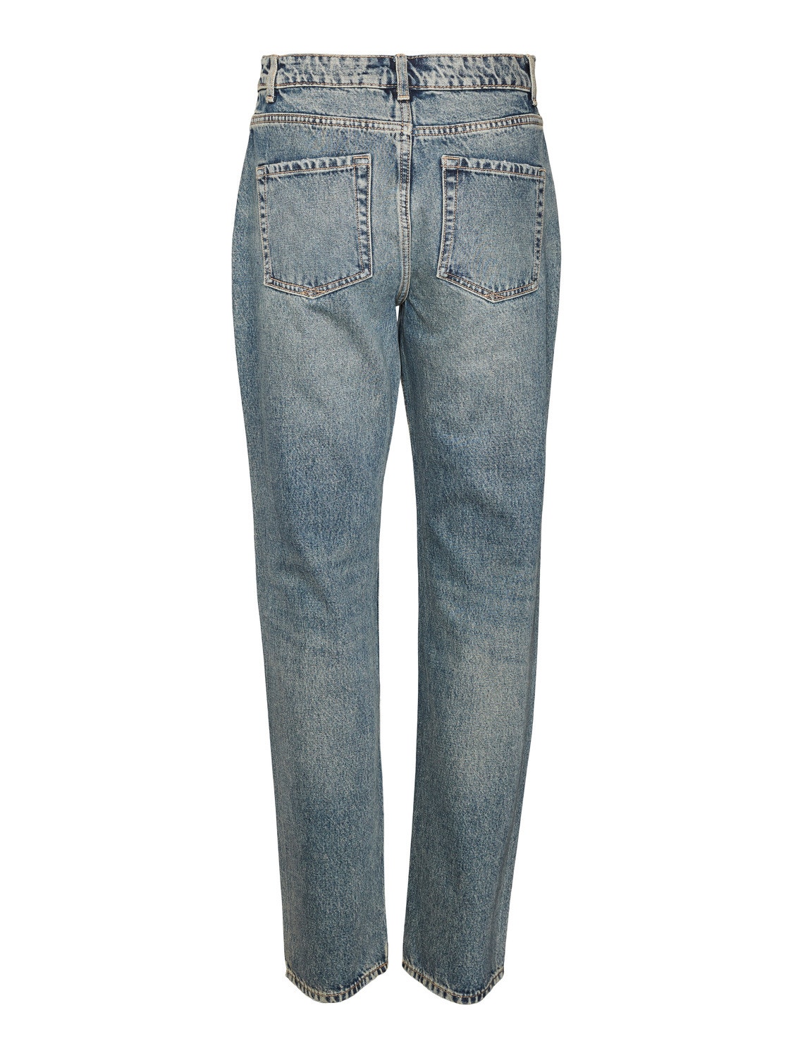Vero Moda VMHAILEY Høyt snitt Straight Fit Jeans -Medium Blue Denim - 10301377