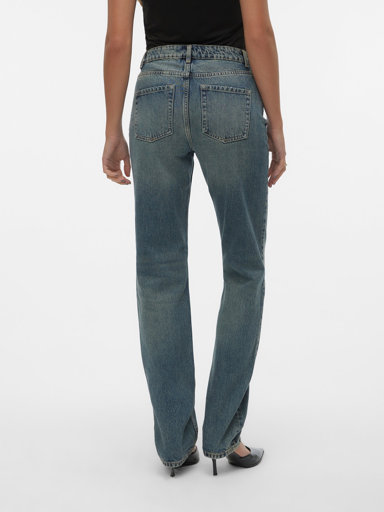 Vero Moda VMHAILEY Gerade geschnitten Jeans -Medium Blue Denim - 10301377