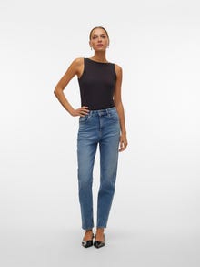 Vero Moda VMCARRIE Super High Rise Hohe Taille Jeans -Medium Blue Denim - 10301397