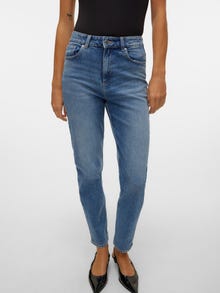 Vero Moda VMCARRIE Super High Rise Hohe Taille Jeans -Medium Blue Denim - 10301397