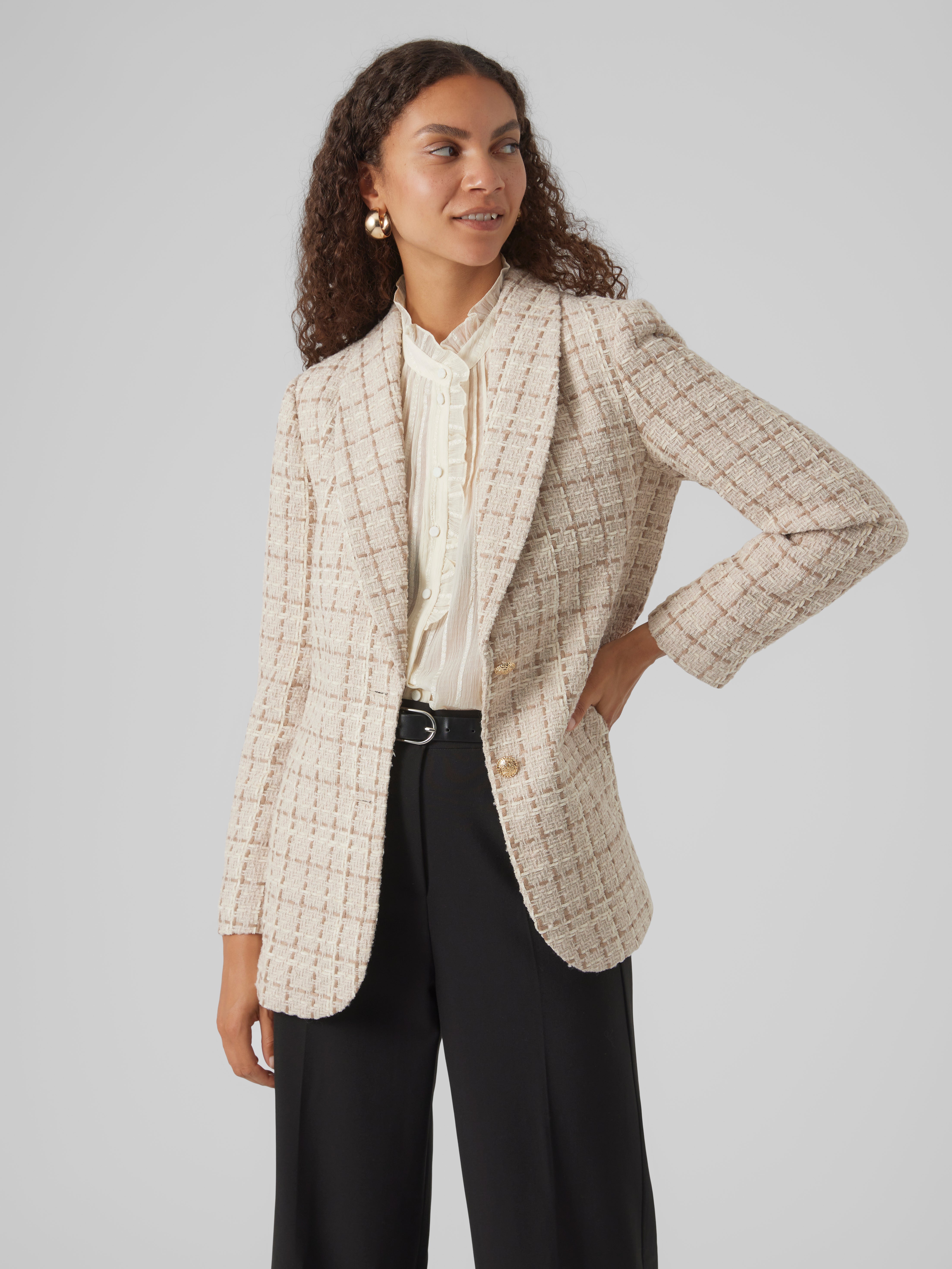 Vero moda contrast hot sale trim envelope lapel jacket