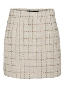 Vero Moda VMMILEY Mini skirt -Oatmeal - 10301476