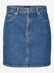 Vero Moda VMTESSA Hohe Taille Kurzer Rock -Medium Blue Denim - 10301536