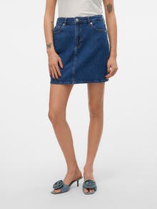 Vero Moda VMTESSA High waist Korte rok -Medium Blue Denim - 10301536