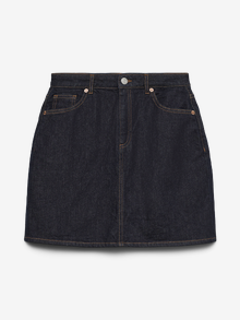 Vero Moda VMTESSA Hohe Taille Kurzer Rock -Dark Blue Denim - 10301536