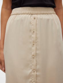 Vero Moda VMSUNNY Korkea vyötärö Midihame -Oatmeal - 10301565