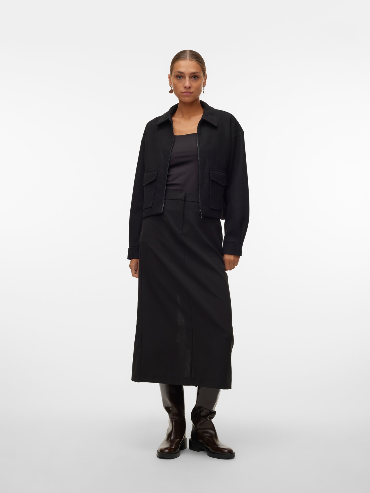 Vero Moda VMTROIAN Long Skirt -Black - 10301729
