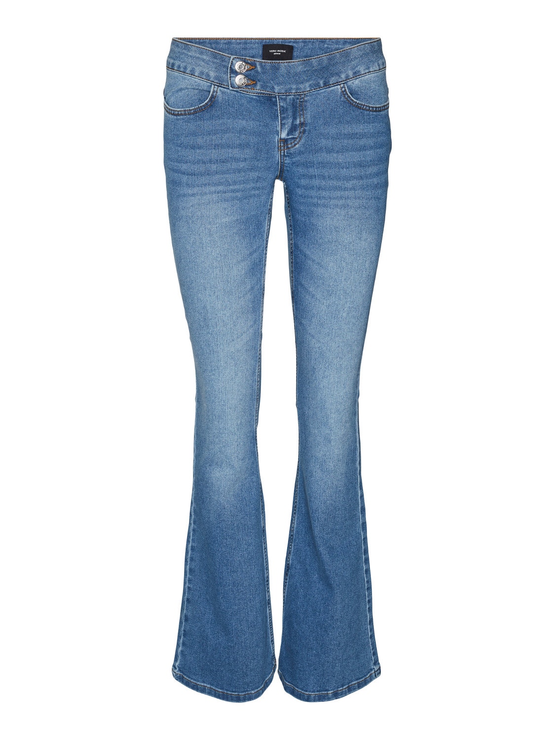 Vero Moda VMSIGI Utsvängd passform Jeans -Medium Blue Denim - 10301766