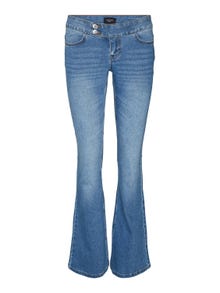 Vero Moda VMSIGI Vita bassa Flared Fit Jeans -Medium Blue Denim - 10301766