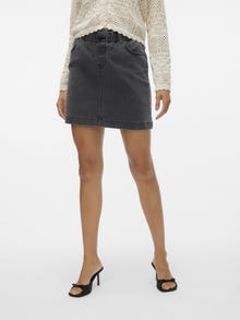 Vero Moda VMALMA Vita media Gonna pantaloncino -Dark Grey Denim - 10301803