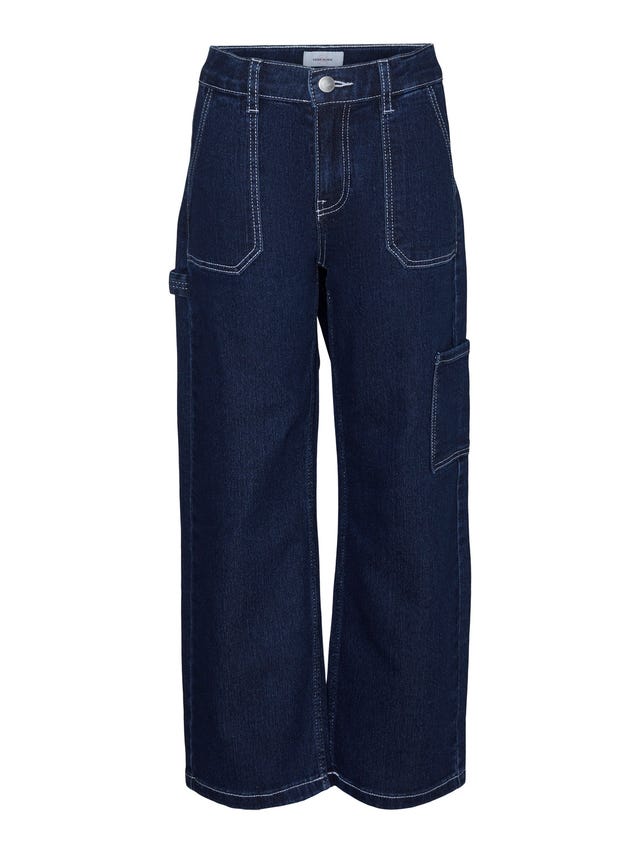 Vero Moda VMAMBER Høyt snitt Straight Fit Jeans - 10301849