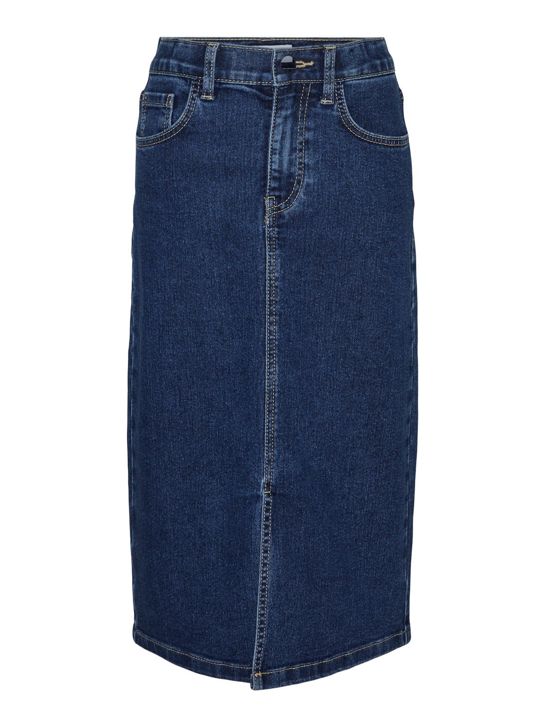 Mid length denim skirts youth sale