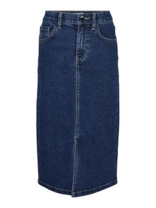 Vero Moda VMHEATHER Lang nederdel -Medium Blue Denim - 10301851