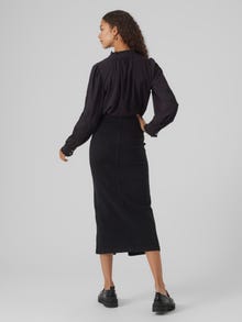 Vero Moda VMMONIC Lång kjol -Black Denim - 10301942