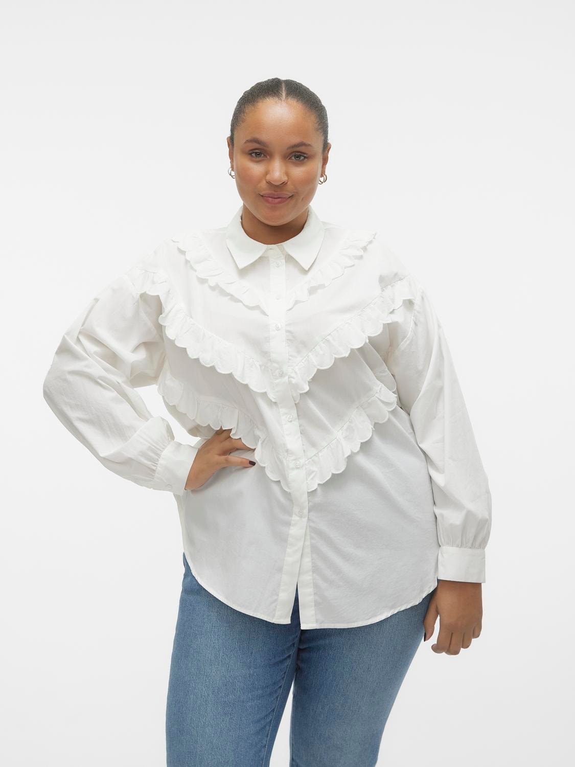 Vero Moda VMCBEATE Shirt -Snow White - 10301945