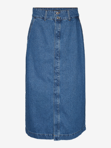 Vero Moda VMJULIA High waist Long skirt -Medium Blue Denim - 10302007