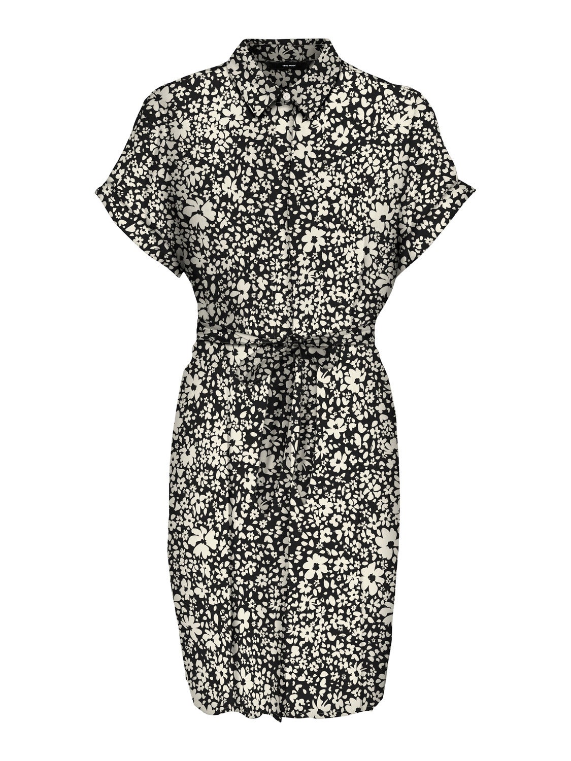 Vero Moda Curve VMEASY SS SHORT R1 WVN GA CUR - Robe de jour - black