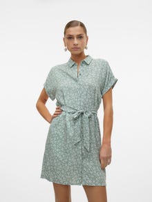 Vero Moda VMEASY Kort klänning -Hedge Green - 10302043
