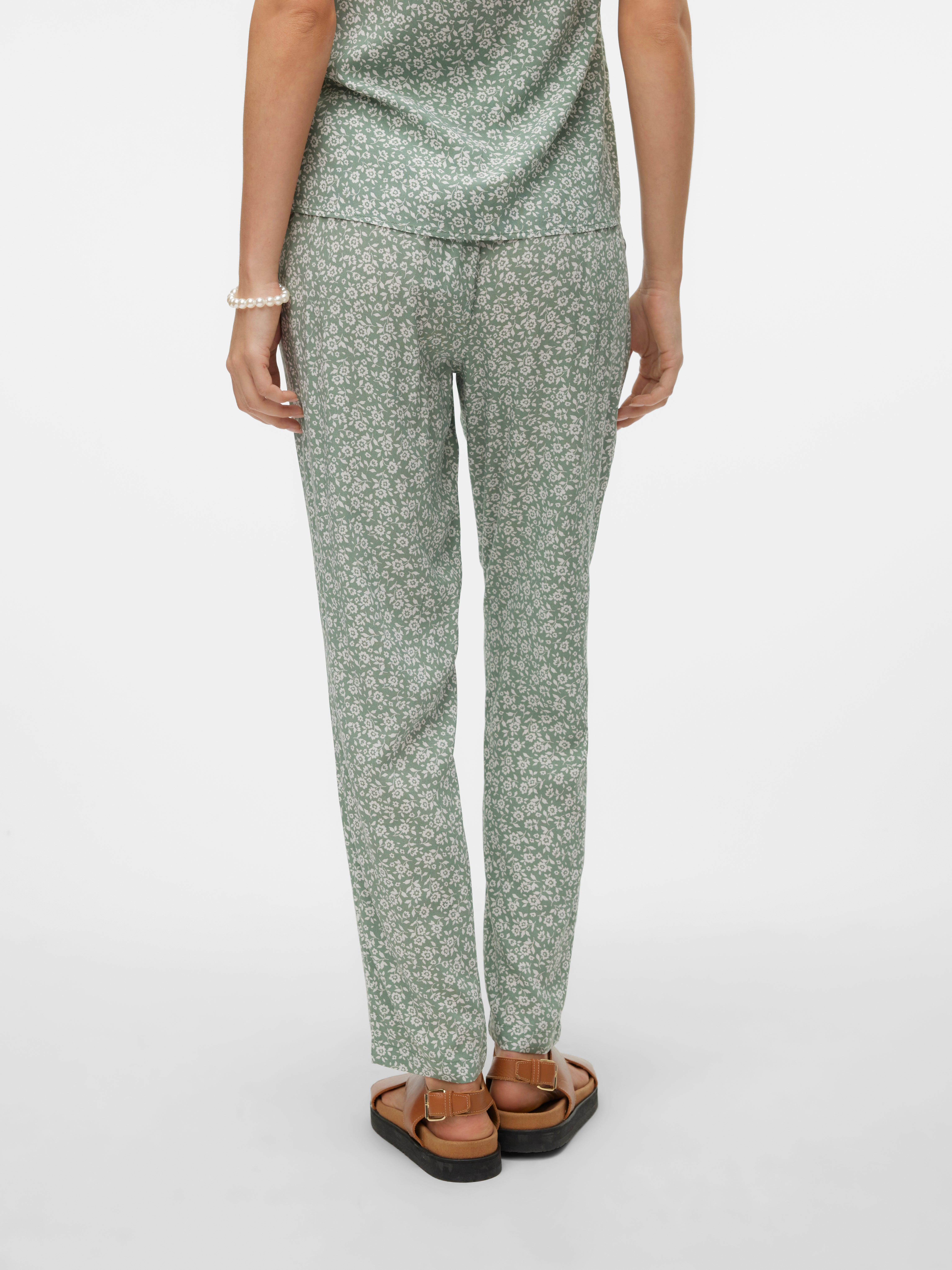 VMEASY Mittlere Taille Hose | Dunkelgrün | Vero Moda®