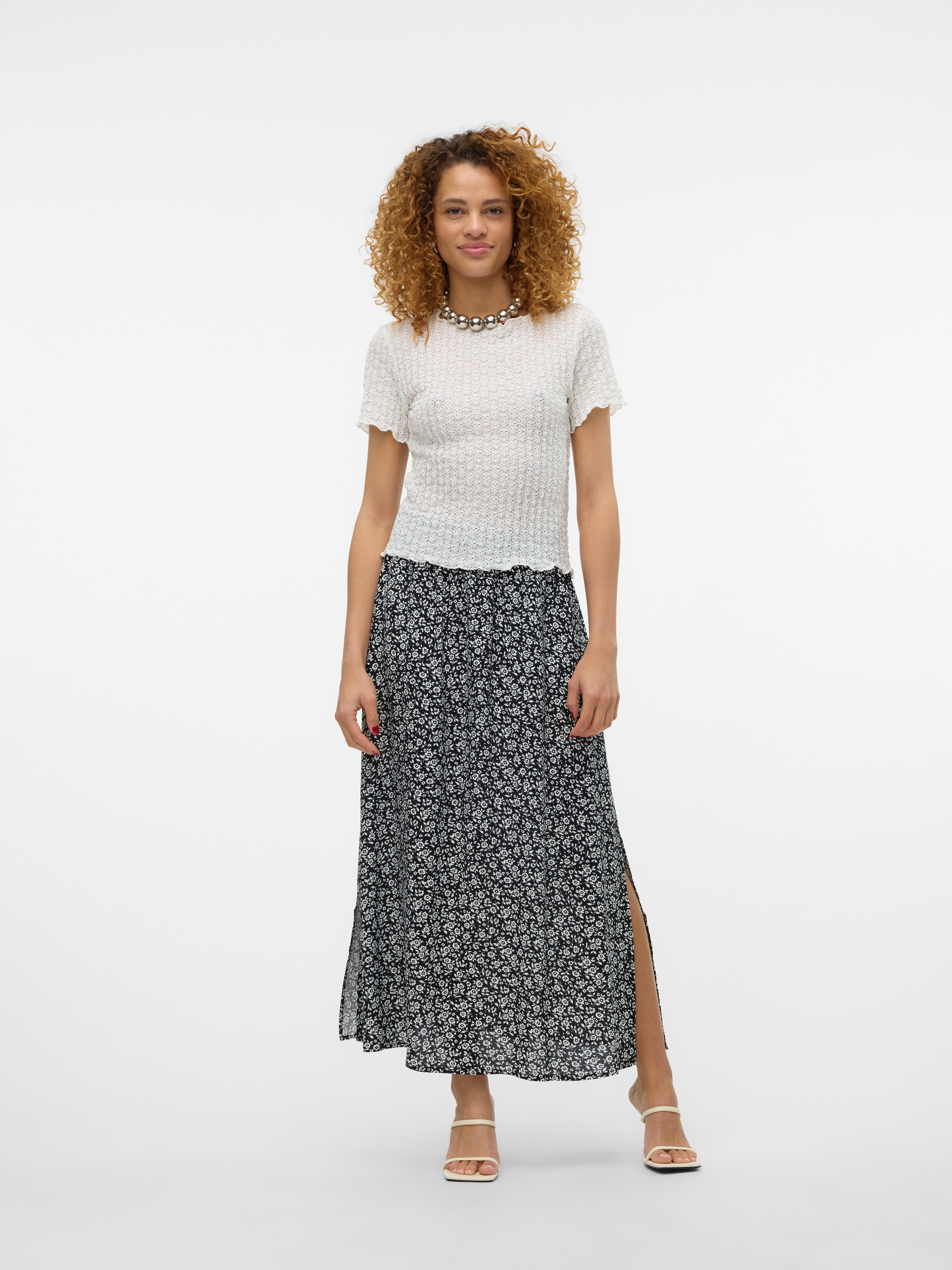 VMEASY High waist Long Skirt