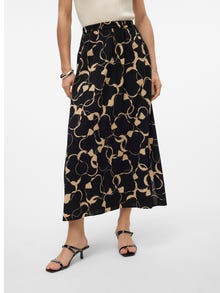 Vero Moda VMEASY High waist Long Skirt -Black - 10302047