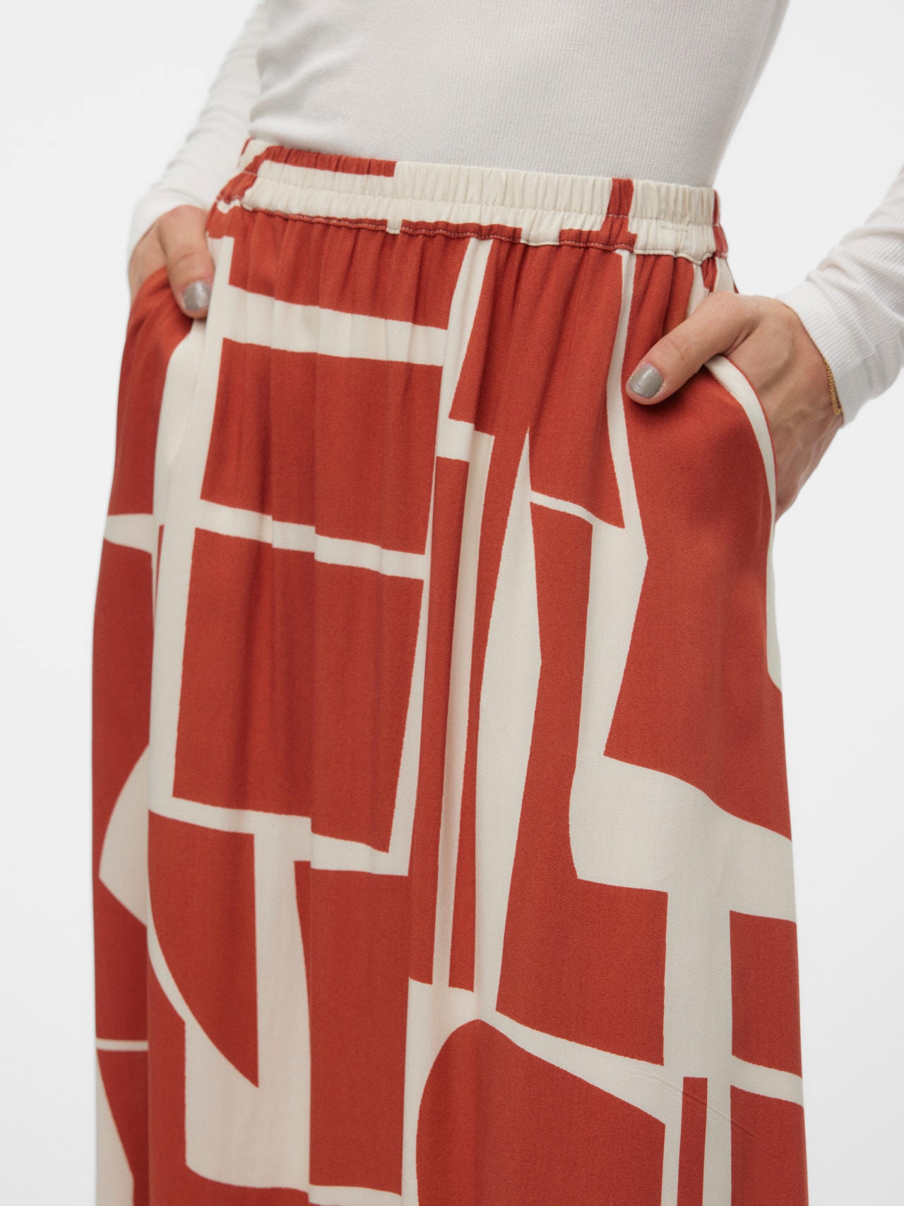 Vero Moda VMEASY Lång kjol -Birch - 10302047