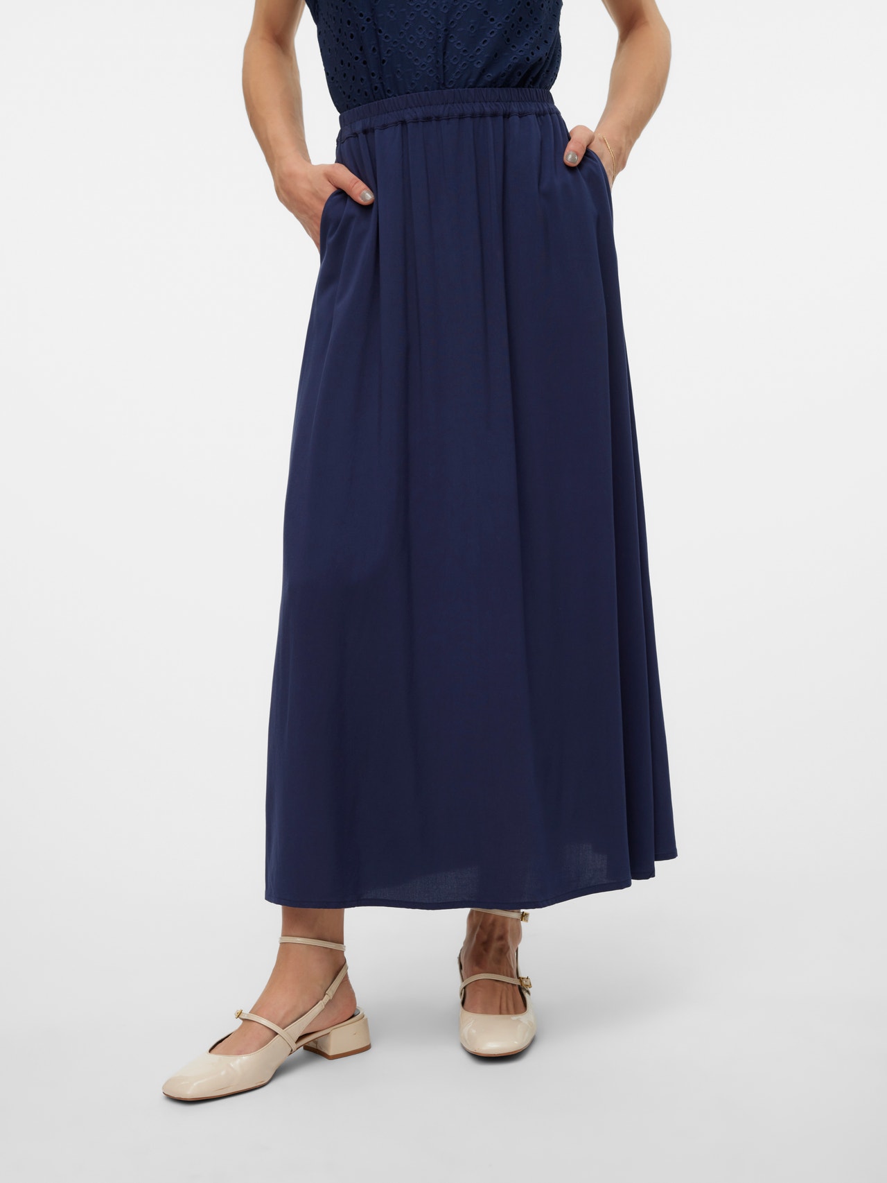 Vero Moda VMEASY Long Skirt -Navy Blazer - 10302047