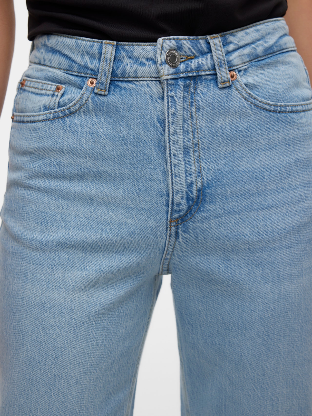 Vero Moda VMTESSA Hohe Taille Jeans -Light Blue Denim - 10302290