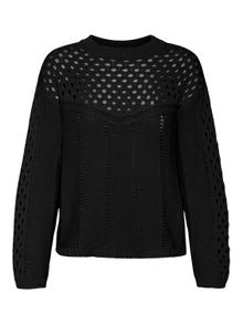 Vero Moda VMOLGA Sweter -Black - 10302305
