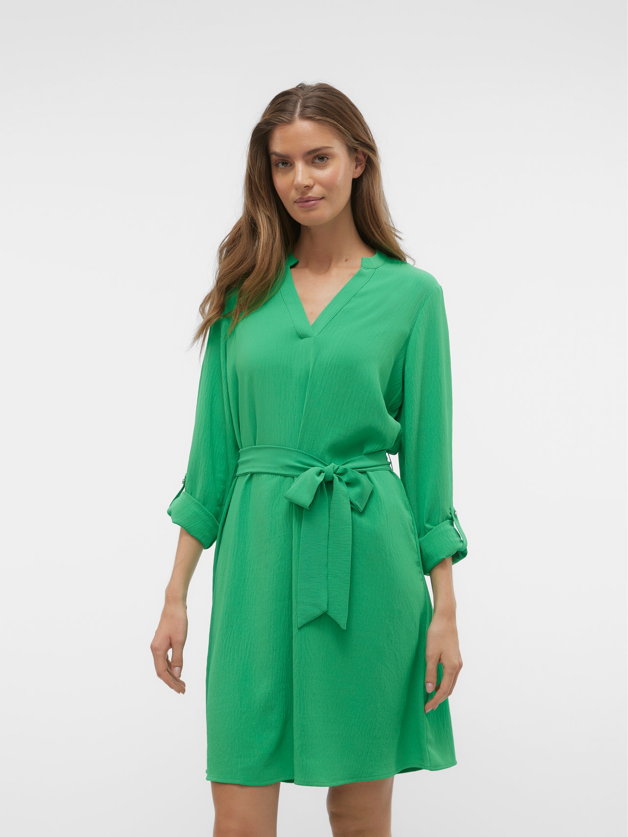 Vero Moda VMGAVINA Sukienka midi -Bright Green - 10302327