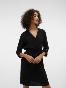 Vero Moda VMGAVINA Midi dress -Black - 10302327