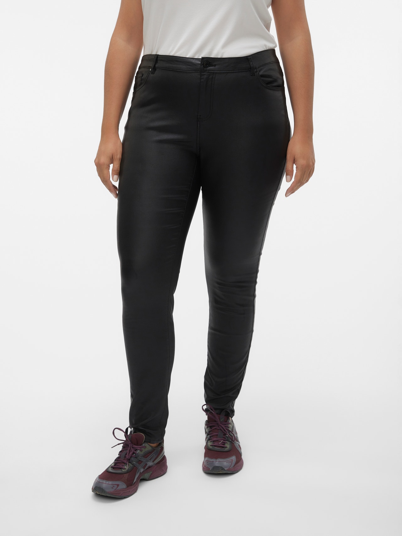 Vero Moda VMJUDY Taille moyenne Pantalons -Black - 10302416