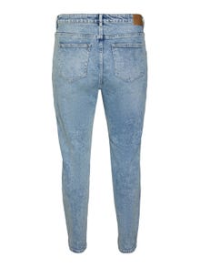 Vero Moda VMCISA Hög midja Mom Fit Jeans -Light Blue Denim - 10302447