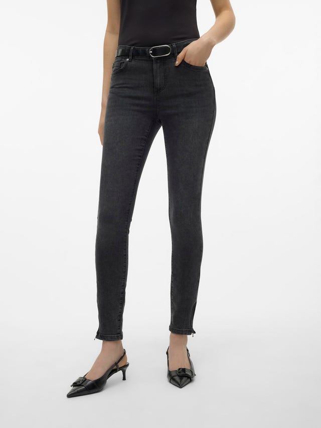 Vero Moda VMALIA Middels høyt snitt Slim Fit Jeans - 10302470