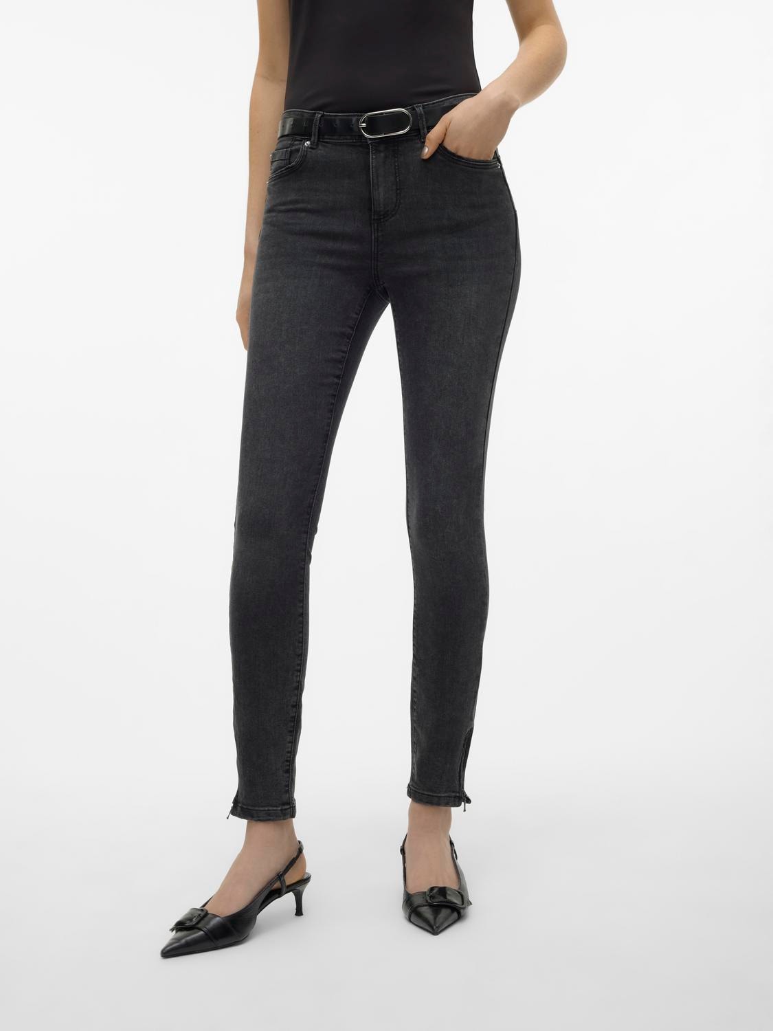 Vero Moda VMALIA Slim Fit Jeans -Black - 10302470