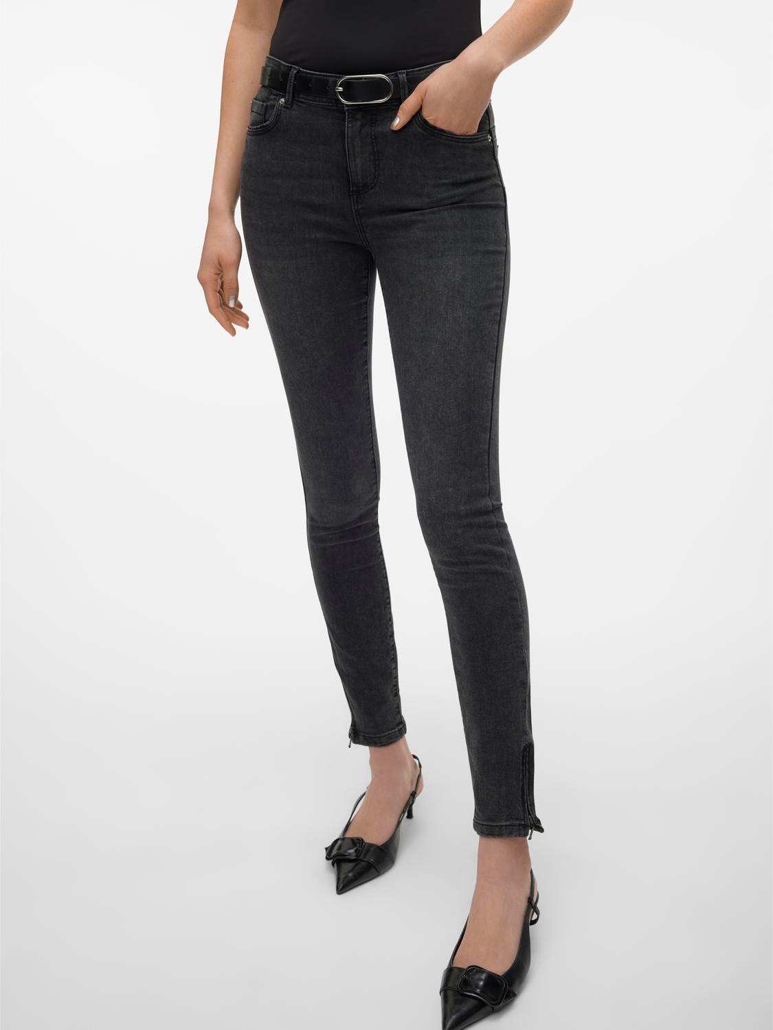 Vero Moda VMALIA Slim Fit Jeans -Black - 10302470
