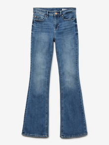 Vero Moda VMFLASH Mid rise Flared fit Jeans -Medium Blue Denim - 10302478