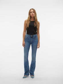 Vero Moda VMFLASH Taille moyenne Flared Fit Jeans -Medium Blue Denim - 10302478