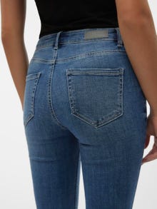 Vero Moda VMFLASH Mid rise Flared fit Jeans -Medium Blue Denim - 10302478